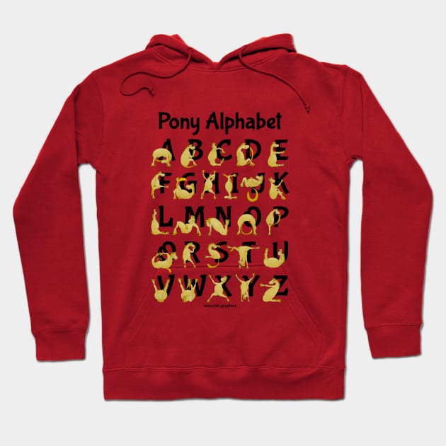 Pony Alphabet Chart Hoodie by mailboxdisco